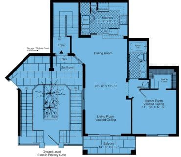 1 Bed / 1 Bath / 951 sq ft / Rent: Call for Details